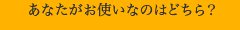 ���Ȃ������g���Ȃ̂͂ǂ���H
